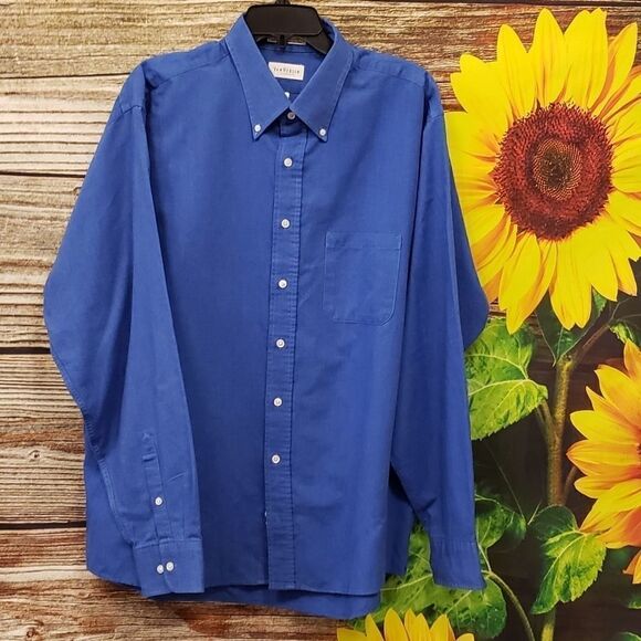 Van Heusen Men's Oxford long sleeve dress shirt 👔 - Picture 1 of 5